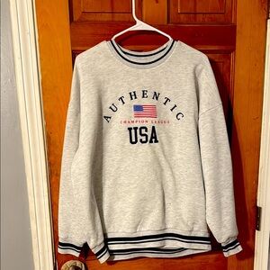 Authentic USA Champion League Gray Sweater